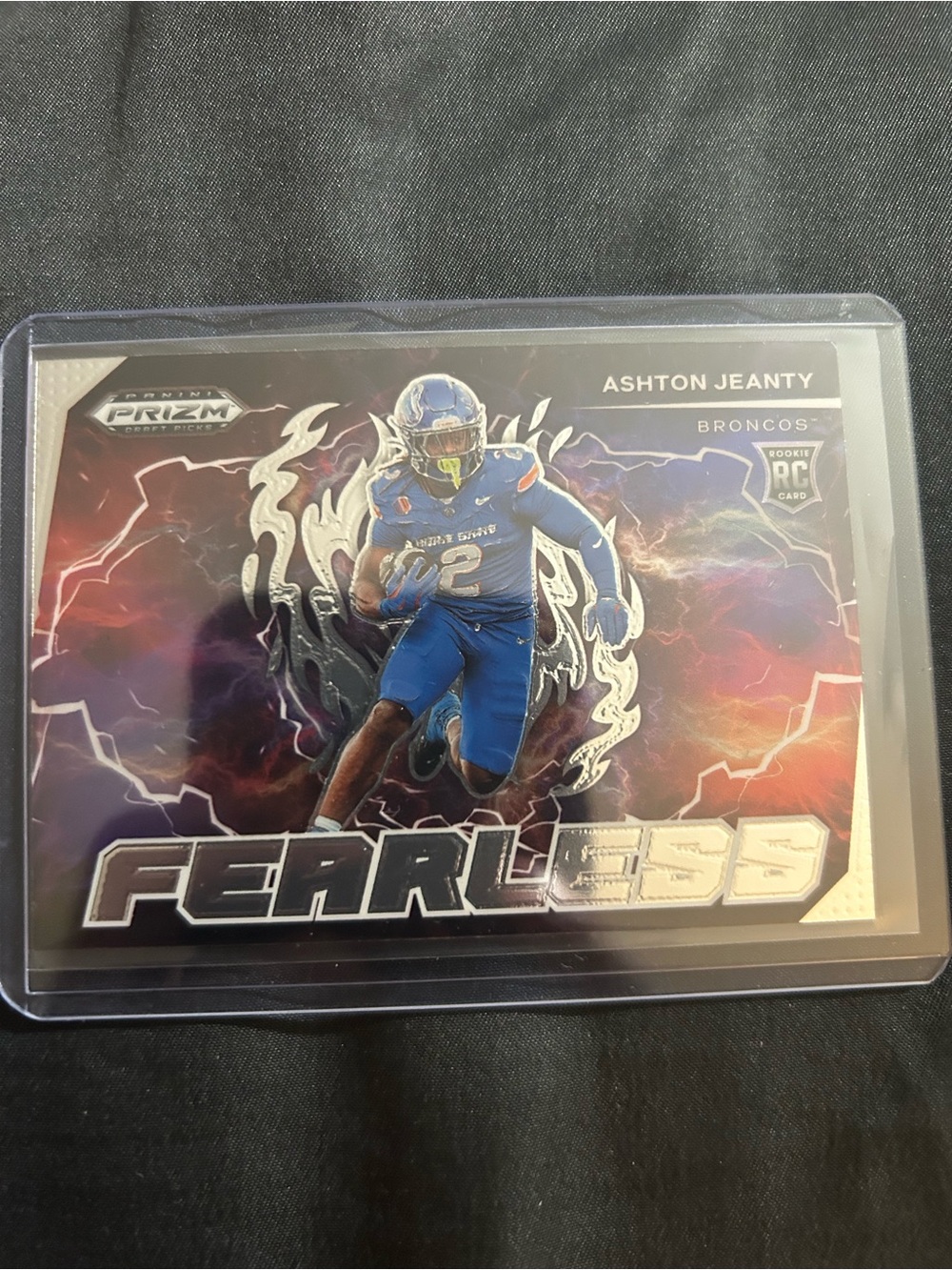Panini Fearless Ashton Jeanty Card - Blue & Silver